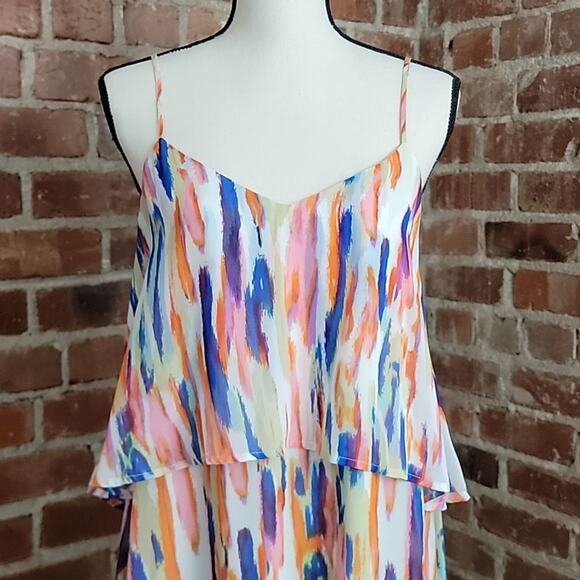 Bar III Sleeveless High-low Mulitcolor Sundress Large - Picture 3 of 12